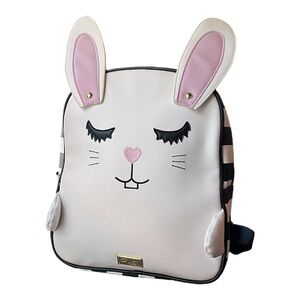 RARE Betsey Johnson Kitsch Lbrogger Bunny Backpack NWOT